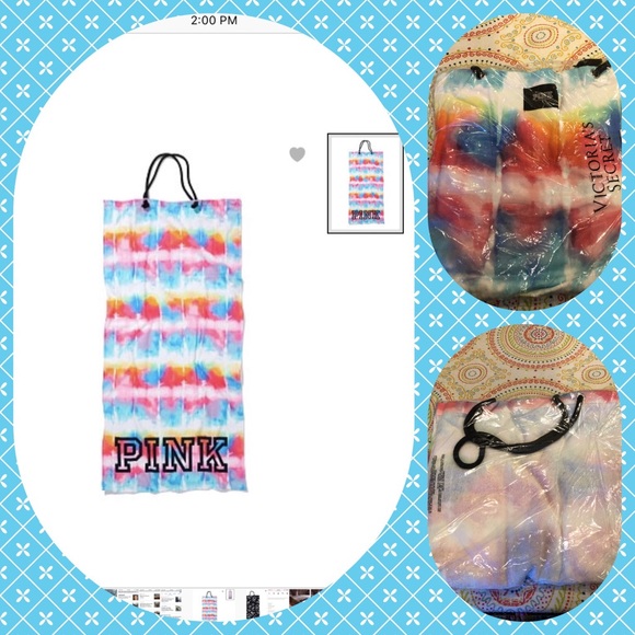 PINK Victoria's Secret Handbags - LAST ONE!!!!   BNWT Pink Victoria’s Secret Packable Towel Tote